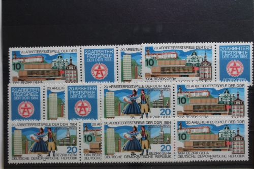 DDR W Zd 594 - W Zd 599 postfrisch Zusammendruck #TA705