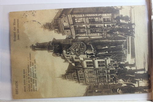AK Bremen Roland der Riese 1912 gebraucht #PF844