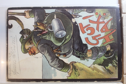 AK Deutschland Grußkarte 1909 gebraucht #PF875