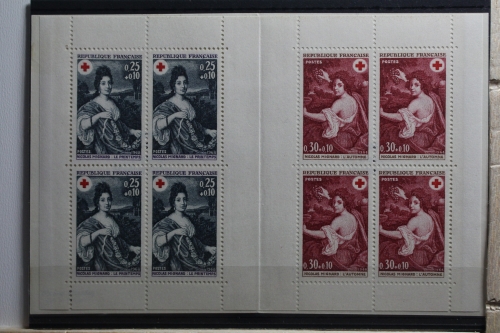 Frankreich 1647-1648 postfrisch als Markenheft Rotes Kreuz #TA410