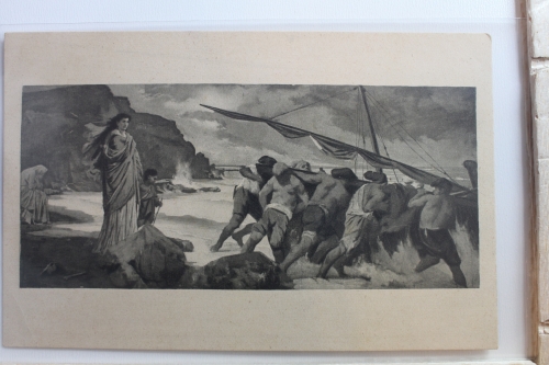 AK Deutschland Anselm Feuerbach - Medea zur Flucht gerüstet ungebraucht #PF981