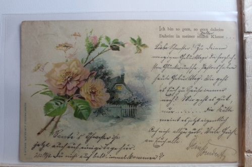 AK Deutschland Grußkarte 1901 gebraucht #PG019