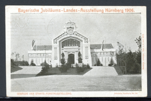 Bayern Privatganzsache Jubiläums-Landes- Ausstellung Nürnberg 1906 #GJ006