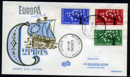 Zypern 215-217 CEPT Ersttagesbrief/FDC #GZ035