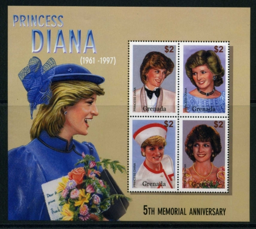 Grenada KB 5179-5182 postfrisch Prinzessin Diana #GX122