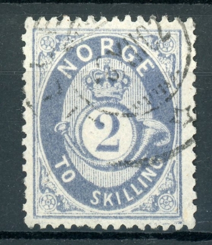Norwegen 17 b gestempelt