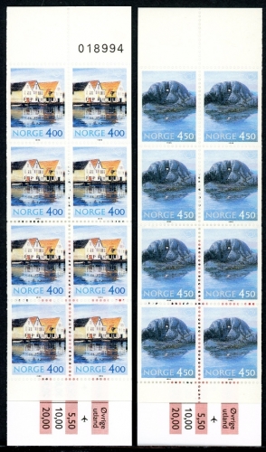 Norwegen 2 Markenheftchen mit 1176-1177 x postfrisch #GX158
