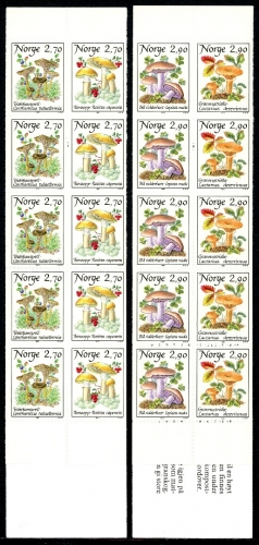 Norwegen Markenheftchen MH 10-11 postfrisch Pilze #GX159