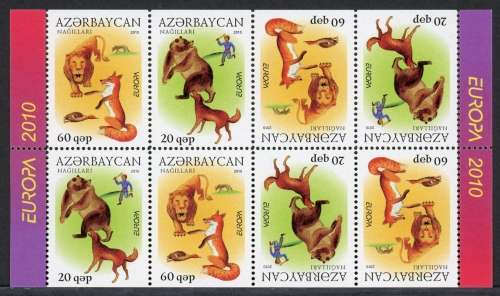 Aserbaidschan H-Blatt mit 791-791 D postfrisch Cept #GX160