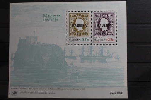 Portugal Madeira Block 1 mit 62-63 postfrisch