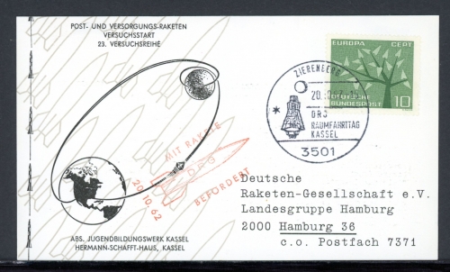 Bund Versuchsstart Rakete DRG 20.10.62