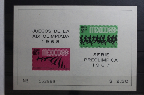 Mexiko Block 9 mit 1250-1251 postfrisch
