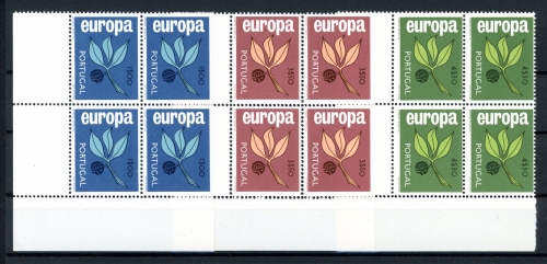 Portugal 4er Blöcke 990-992 Eckrand ul postfrisch Cept #HD069