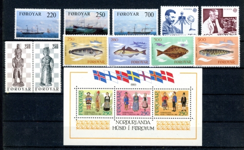 Färöer Jahrgang 1983 postfrisch #HD208