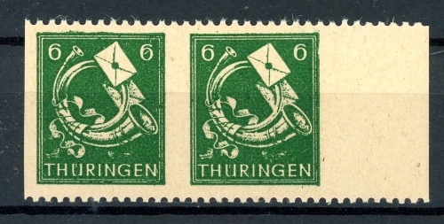 SBZ Thüringen waag. Paar 95 AX at Us postfrisch