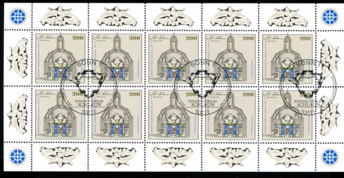 Bund Zehnerbogen 1787 Bonn Ersttagssonderstempel #HE039
