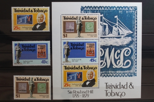 Trinidad und Tobago 401-403, Block 29 mit 401-403 postfrisch