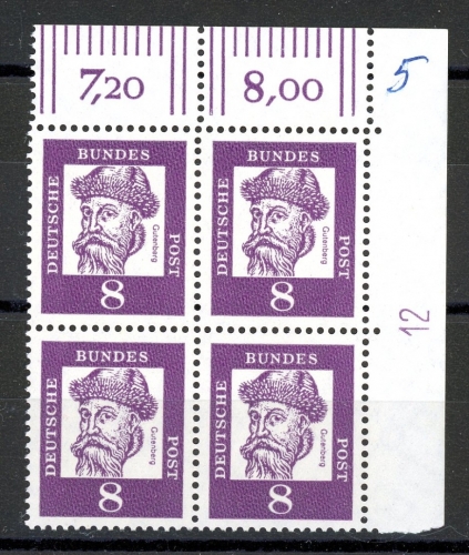 Bund 9er Block 349 x DZ 12 postfrisch #HE104