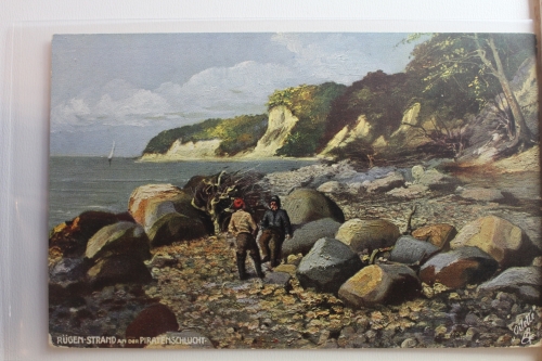 AK Insel Rügen Rügen-Strand an der Priatenschlucht ungebraucht #PG130