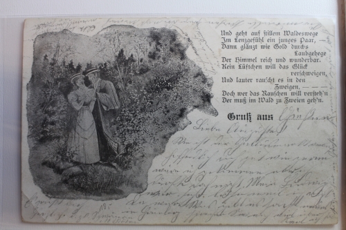 AK Deutschland Grußkarte 1903 gebraucht #PG158