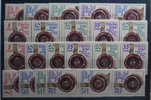 DDR W Zd 600 - W Zd 607 + S Zd 266 -S Zd 273 postfrisch