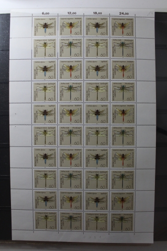 BRD 1545-1552 postfrisch als Zd-Bogen Libellen #TG329