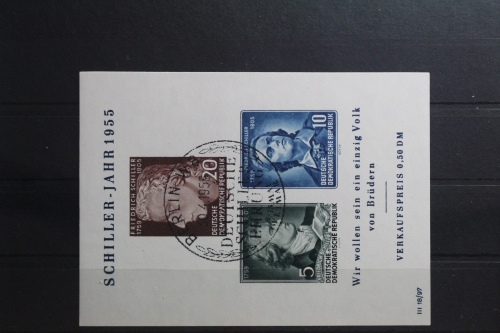 DDR Block 12 gestempelt Am Ersttag #TF811