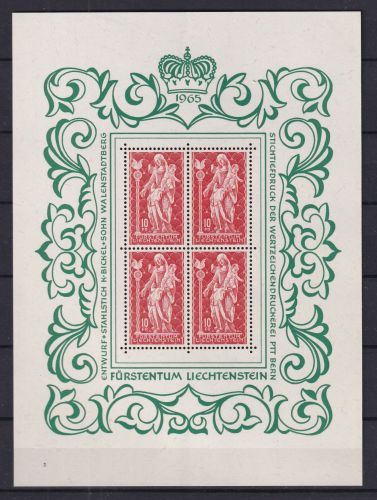 Liechtenstein 449 postfrisch als Kleinbogen #DGI32