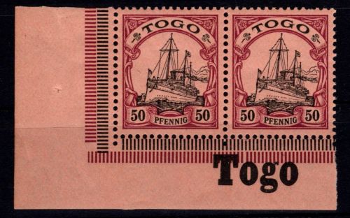 Deutsche Kolonien Togo 14 postfrisch mit Zudruck Togo #DGI41
