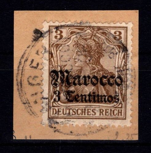Deutsche Auslandspostämter Marokko 34 gestempelt Vollstempel Tanger #DGI99