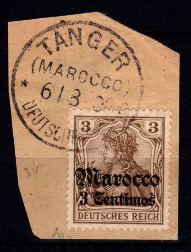 Deutsche Auslandspostämter Marokko 34 gestempelt Vollstempel Tanger #DGJ00