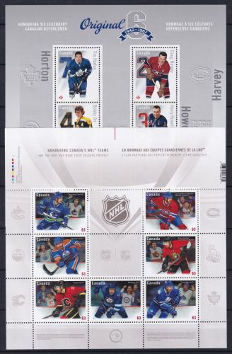Kanada Block 197, 3025-3031 als KB postfrisch NHL #DHT16