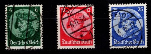 Deutsches Reich 479-481 gestempelt #DID98