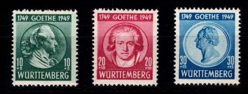 Fr. Zone Württemberg 44-46 postfrisch #DIE45