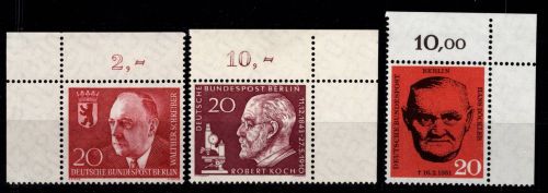 Berlin 191,192,197 postfrisch vom Eckrand #DIF43