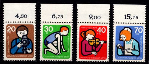 Berlin 468-471 OR postfrisch Oberrand #DIF50