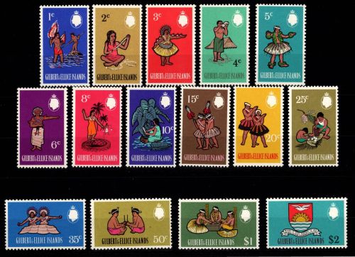 Gilbert & Ellice Inseln 130-144 postfrisch #DHH40