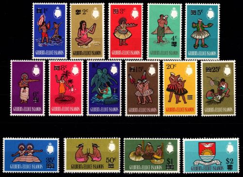 Gilbert & Ellice Inseln 105-119 postfrisch #DHH41
