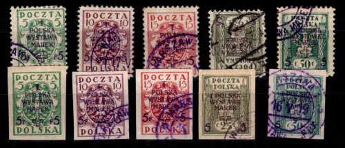 Polen 118 A x-122 A x, 118 B x-122 B x gestempelt #DIG06