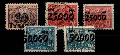 Polen 185-188 a+b gestempelt #DIG13