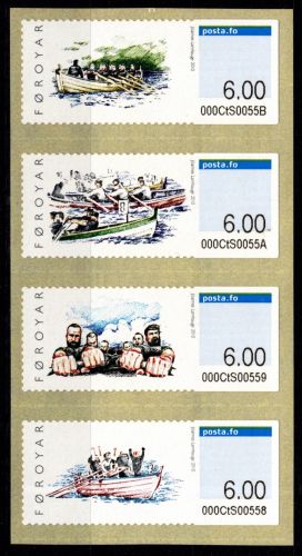 Dänemark Färöer Automatenmarken 9-12 postfrisch #DIN43