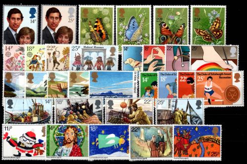 Großbritannien Jahrgang 1981 mit 861-899 postfrisch ohne Dauerserie #DIN93