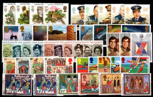 Großbritannien Jahrgang 1986 postfrisch 1096 gestempelt, ohne Dauerserie #DIN97