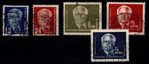 DDR 251-255 gestempelt Bedarfsstempel #DIO23
