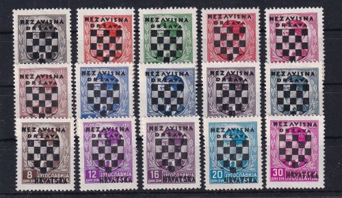 Kroatien 9-23 mit Falz #DIO41
