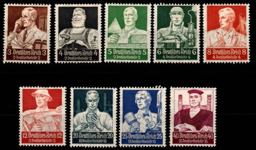 Deutsches Reich 556-564 mit Falz #DIP46