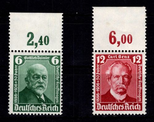 Deutsches Reich 604-605 postfrisch vom Oberrand ungefaltet #DJG13