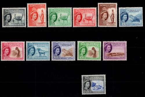 Britisch Somaliland 121-131, 134 postfrisch #DHM68