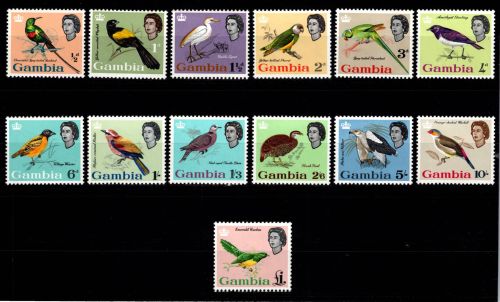 Gambia 170-182 postfrisch Motiv Vögel #DHM70