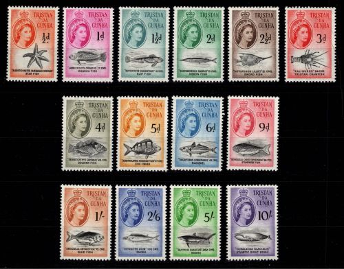 Tristan da Cunha 28-41 postfrisch Motiv Fische und Meeresleben #DIR11